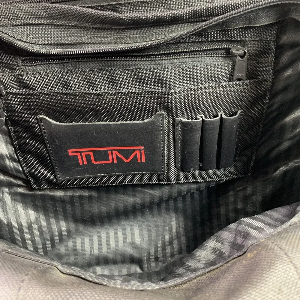 Tumi SafePort Black Ballistic Nylon Laptop Briefcase Shoulder Travel Bag